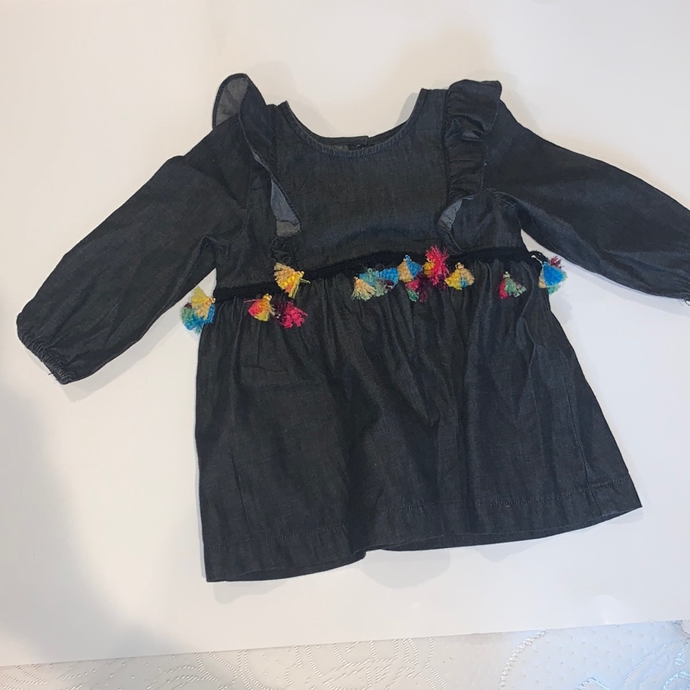 Peas and Queues Dress with Tassels